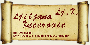 Ljiljana Kućerović vizit kartica